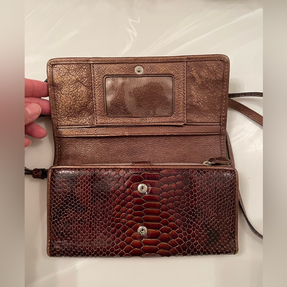 Super Cute Python Embossed Wallet Crossbody - image 7
